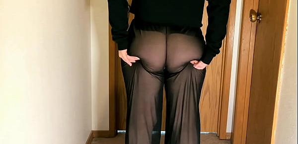 Fat Ass Mom See Through Pants Two